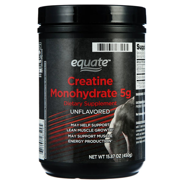 Creatine Monohydrate Dietary Supplement, Unflavored, 5 g - 1 pack - 15.87 oz - plus 3 My Outlet Mall Resealable Storage Pouches