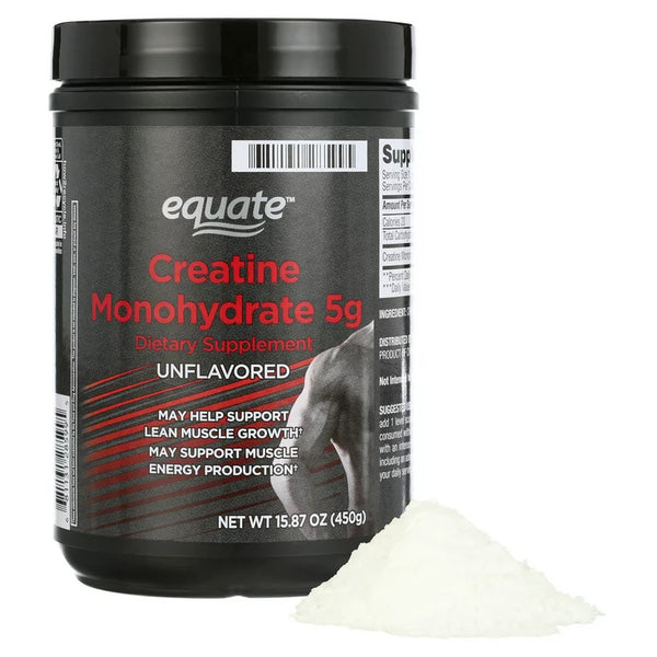 Creatine Monohydrate Dietary Supplement, Unflavored, 5 g - 1 pack - 15.87 oz - plus 3 My Outlet Mall Resealable Storage Pouches