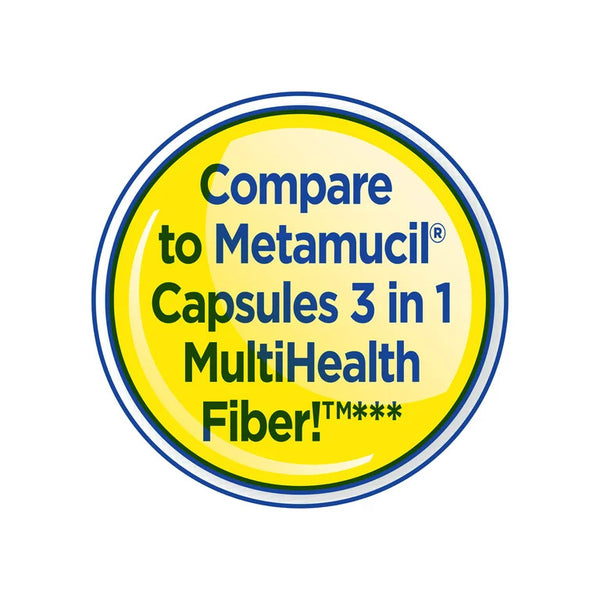 Daily Fiber, 100% Psyllium Husk Dietary Supplement Capsules, 1 pack, 300 count, plus 3 My Outlet Mall Resealable Storage Pouches