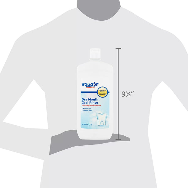 Dry Mouth Oral Rinse, 2 pack, 33.8fl oz per pack, plus 3 My Outlet Mall Resealable Storage Pouches