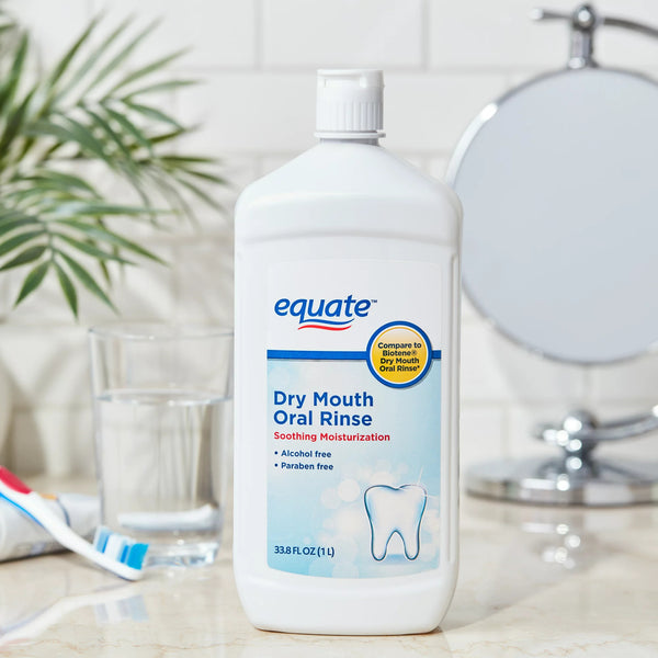 Dry Mouth Oral Rinse, 2 pack, 33.8fl oz per pack, plus 3 My Outlet Mall Resealable Storage Pouches