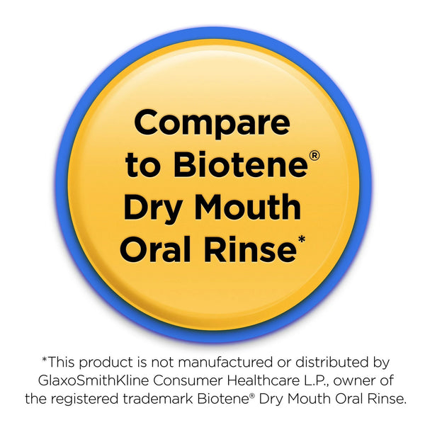 Dry Mouth Oral Rinse, 2 pack, 33.8fl oz per pack, plus 3 My Outlet Mall Resealable Storage Pouches