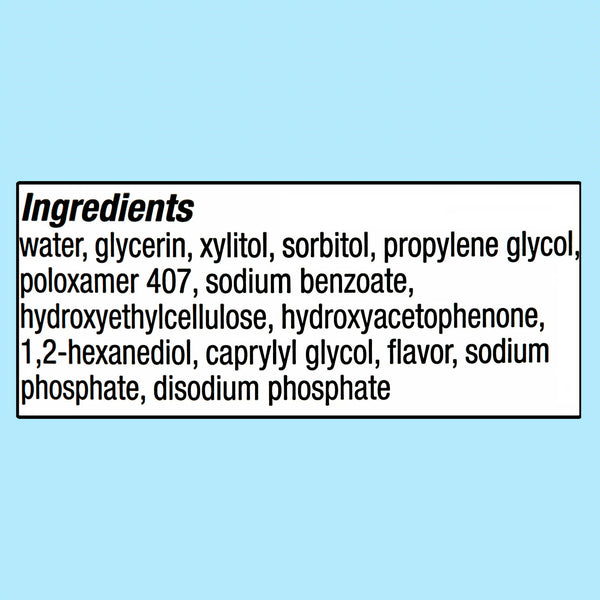 Dry Mouth Oral Rinse, 2 pack, 33.8fl oz per pack, plus 3 My Outlet Mall Resealable Storage Pouches