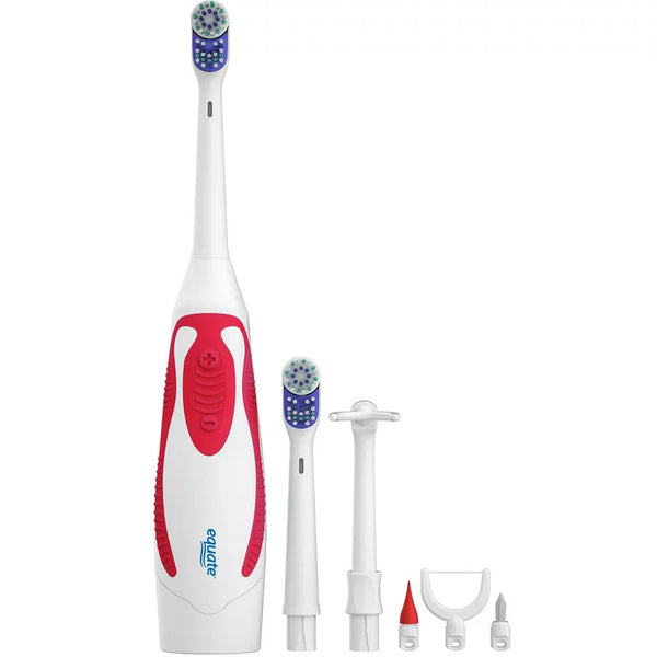 Dual Motion Power Oral Care Kit with Interdental Tools, Soft Bristles, 2 pack, 1 count per pack, plus 3 My Outlet Mall Resealable Storage Pouches