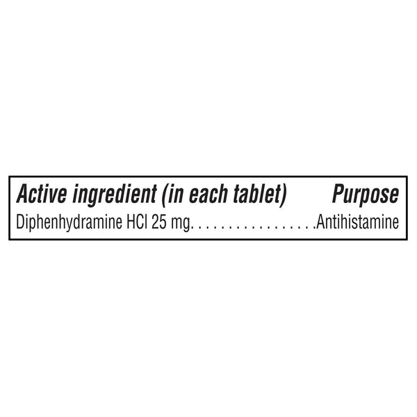 Dye-Free Allergy Relief Medicine 25mg, 3 pack, 100 count per pack, plus 3 My Outlet Mall Resealable Storage Pouches