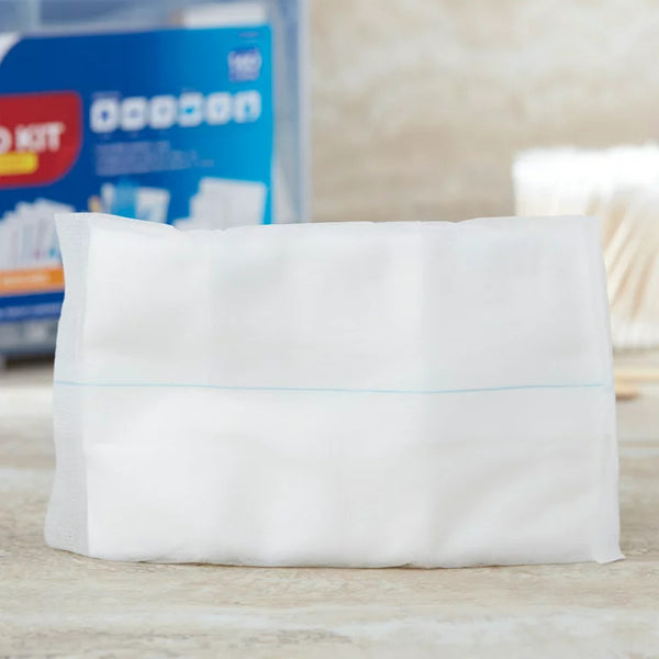 Extra Large Absorbent Surgical Dressing, For Moderate to Heavy Wounds, 1 pack, 12 count, plus 3 My Outlet Mall Resealable Storage Pouches