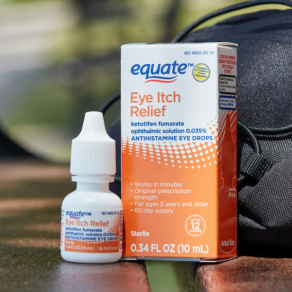 Eye Itch Relief, 1 pack, 0.34fl oz, plus 3 My Outlet Mall Resealable Storage Pouches