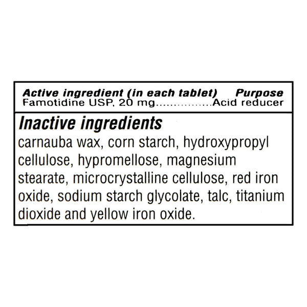 Maximum Strength Acid Reducer Tablets, 20 mg, 1 pack, 25 count, plus 3 My Outlet Mall Resealable Storage Pouches