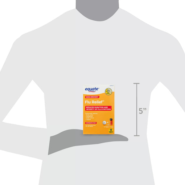 Non-Drowsy Flu Relief Fast Dissolving Tablets - 1 pack - 15 count - plus 3 My Outlet Mall Resealable Storage Pouches