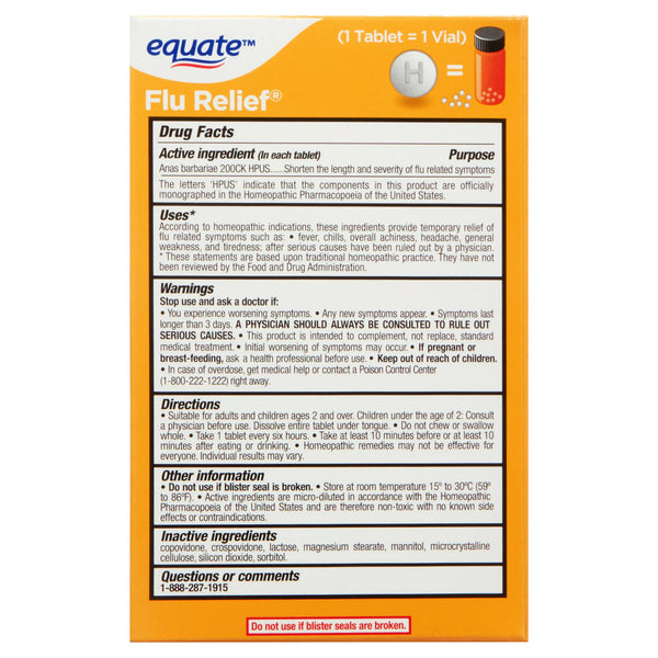 Non-Drowsy Flu Relief Fast Dissolving Tablets - 1 pack - 15 count - plus 3 My Outlet Mall Resealable Storage Pouches