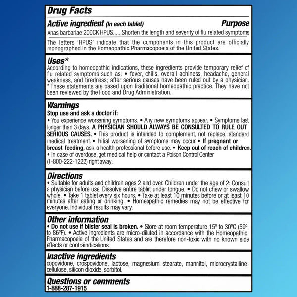 Non-Drowsy Flu Relief Fast Dissolving Tablets - 1 pack - 15 count - plus 3 My Outlet Mall Resealable Storage Pouches