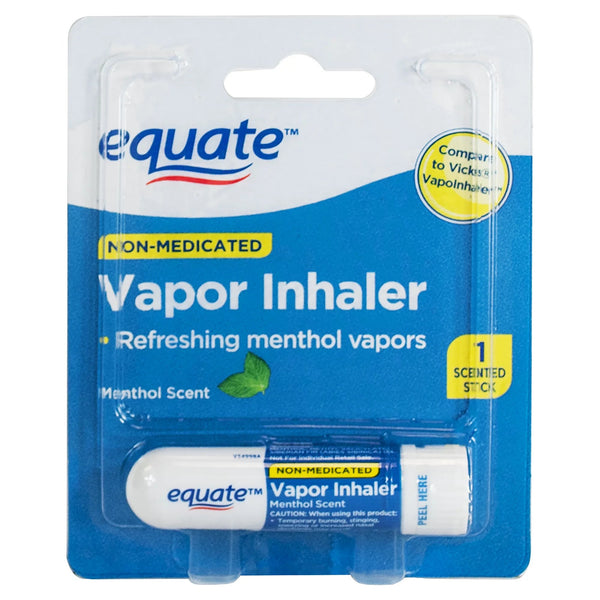 Non-Medicated Vapor Inhaler Stick for Nasal Decongestion Menthol Scent, 2 pack, plus 3 My Outlet Mall Resealable Storage Pouches