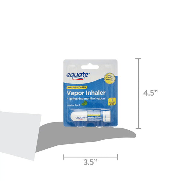 Non-Medicated Vapor Inhaler Stick for Nasal Decongestion Menthol Scent, 2 pack, plus 3 My Outlet Mall Resealable Storage Pouches