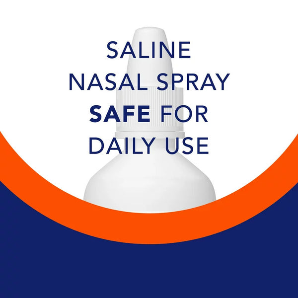 Premium Saline Nasal Moisturizing Spray, 1 pack, 1.5fl oz, plus 3 My Outlet Mall Resealable Storage Pouches