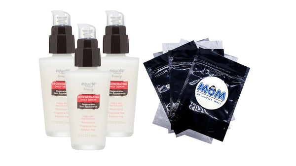Regenerating Daily Serum, 3 pack, 1.7 oz per pack, plus 3 My Outlet Mall Resealable Storage Pouches