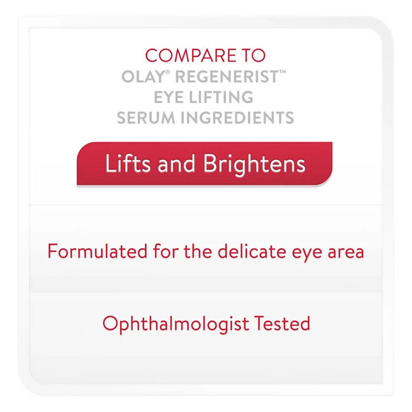 Regenerating Eye Lifting Serum, 2 pack, 0.5 oz per pack, plus 3 My Outlet Mall Resealable Storage Pouches