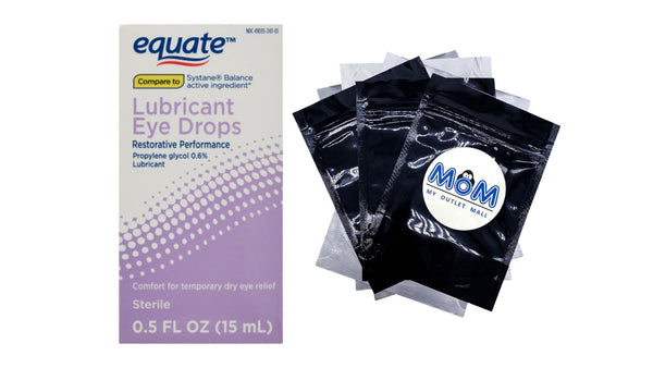 Restorative Performance Propylene Glycol Lubricant Eye Drops, 1 pack, 0.5fl oz, plus 3 My Outlet Mall Resealable Storage Pouches
