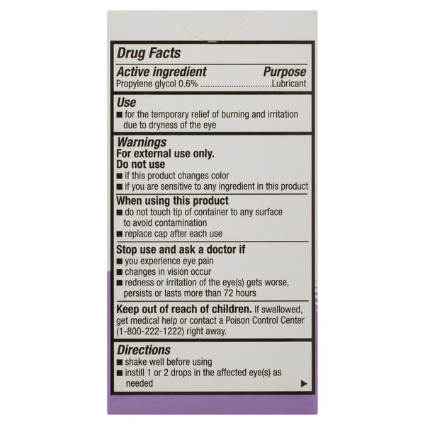 Restorative Performance Propylene Glycol Lubricant Eye Drops, 1 pack, 0.5fl oz, plus 3 My Outlet Mall Resealable Storage Pouches