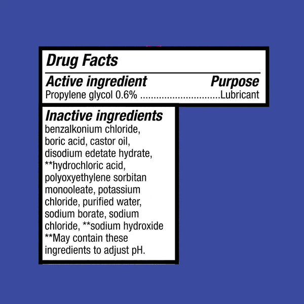 Restorative Performance Propylene Glycol Lubricant Eye Drops, 1 pack, 0.5fl oz, plus 3 My Outlet Mall Resealable Storage Pouches
