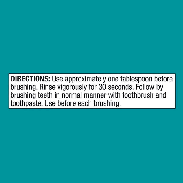 Sugar-Free Pre-Brush Dental Rinse, Green Mint, 2 pack, 24fl oz per pack, plus 3 My Outlet Mall Resealable Storage Pouches