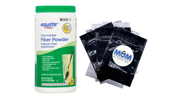 Sugar-Free Fiber Supplement Powder - 1 pack - 1lb - plus 3 My Outlet Mall Resealable Storage Pouches