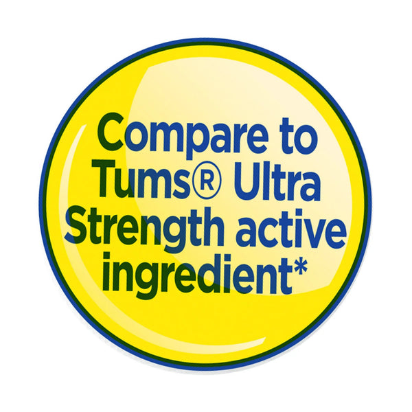 Ultra Strength Antacid Chewable Fruit Tablets 1000mg, 2 pack, 72 count per pack, plus 3 My Outlet Mall Resealable Storage Pouches