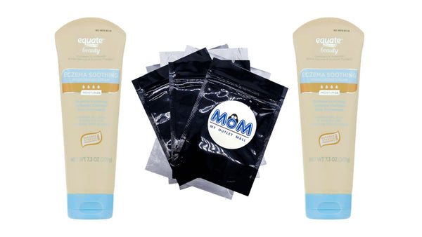 Eczema Soothing Moisturizing Cream - 2 packs - 7.3fl oz - plus 3 My Outlet Mall Resealable Storage Pouches