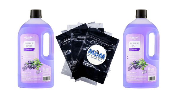 Bubble Bath, Lavender - 2 packs - 64fl oz - plus 3 My Outlet Mall Resealable Storage Pouches
