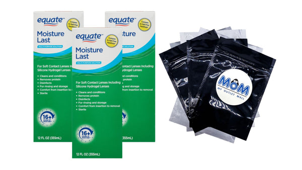 Moisture Last Multi-Purpose Solution - 3 packs - 12fl oz - plus 3 My Outlet Mall Resealable Storage Pouches
