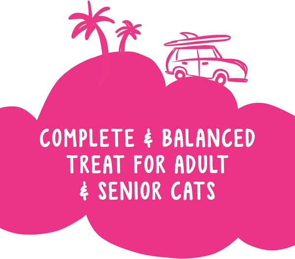 Cat Treats Party Mix California Crunch With Chicken, 1 pack, 6 oz, plus 3 My Outlet Mall Resealable Storage Pouches