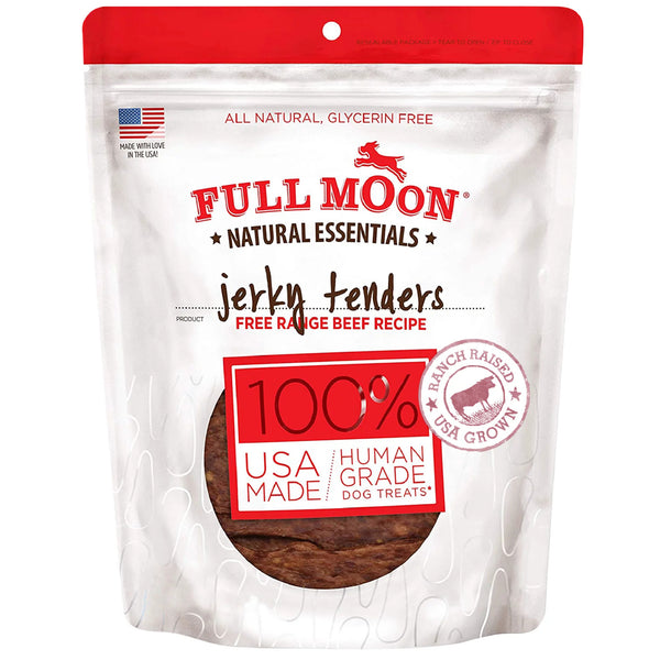 All Natural Human Grade Dog Treats, Essential Beef Jerky Tenders, 2 pack, 22 oz per pack, plus 3 My Outlet Mall Resealable Storage Pouches