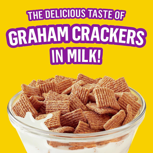 Breakfast Cereal, Graham Cracker Taste, Whole Grain, Family Size, 1 pack, 18.9 oz, plus 3 My Outlet Mall Resealable Storage Pouches