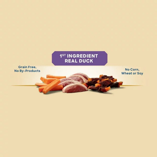 Sweet Potato Wrapped with Duck Flavor Dry Training Treats for All Dogs, 2 pack, 16 oz per pack, plus 3 My Outlet Mall Resealable Storage Pouches