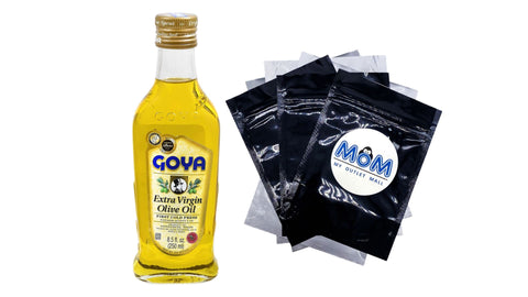 Extra Virgin Olive Oil, 1 pack, 8.5fl oz, plus 3 My Outlet Mall Resealable Storage Pouches