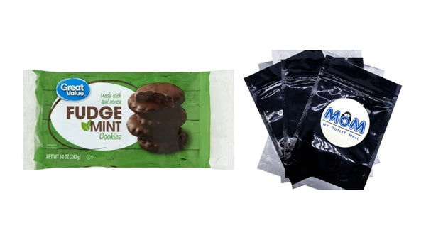 Fudge Mint Cookies - 1 pack - 10 oz per pack - plus 3 My Outlet Mall Resealable Storage Pouches