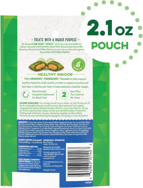 Feline Smartbites Tuna Flavor Cat Treats, 1 pack, 2.1 oz, plus 3 My Outlet Mall Resealable Storage Pouches