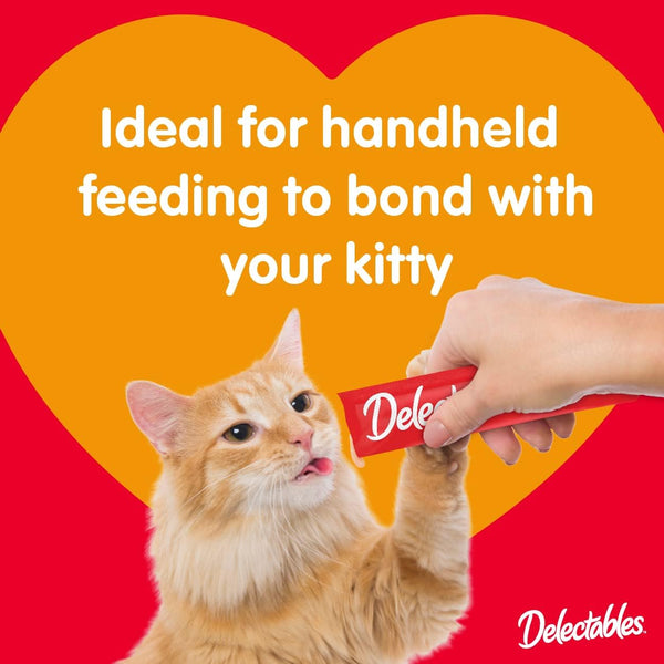 Delectables Squeeze Up Tuna, Chicken & Vegetables Flavor Topper for Cat, 2 pack, 20 Count per pack, plus 3 My Outlet Mall Resealable Storage Pouches