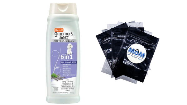 Groomer's Best professionals 6 IN 1 Dog Shampoo - 1 pack - 18 oz - plus 3 My Outlet Mall Resealable Storage Pouches