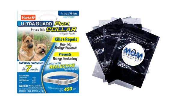 UltraGuard Pro Reflective Flea & Tick Collar for Dogs and Puppies 26" 7 Months Protection, 1 pack, 1 Count, plus 3 My Outlet Mall Resealable Storage Pouches