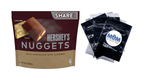 Milk Chocolate with Almonds Candy, Share Pack, 1 pack, 10.1 oz, plus 3 My Outlet Mall Resealable Storage Pouches