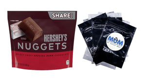 Nuggets Special Dark Mildly Sweet Chocolate Candy, Share Pack - 1 pack - 10.2 oz - plus 3 My Outlet Mall Resealable Storage Pouches