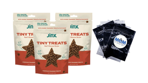 Tiny Treats Natural Dog Training Treats, 3 pack, 4 oz per pack, plus 3 My Outlet Mall Resealable Storage Pouches