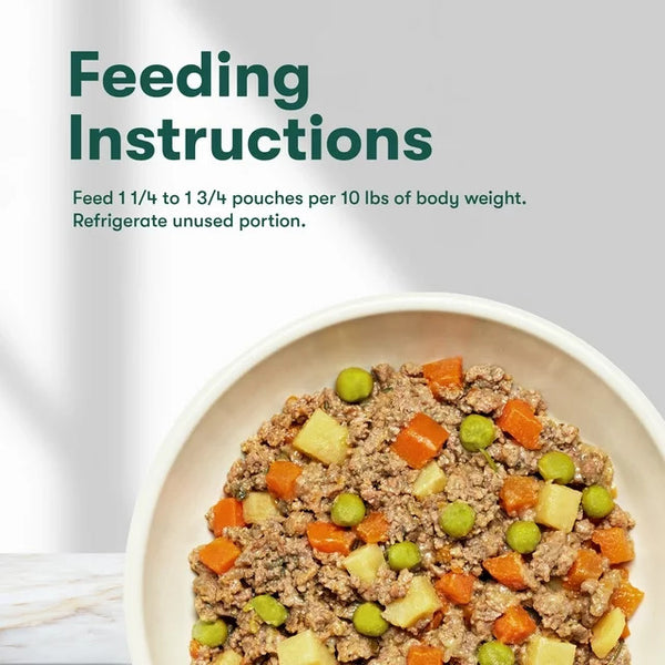 Homemades Beef & Chicken Recipe Wet Natural Dog Food, Grain-Free, 3 pack, 9 oz per pack, plus 3 My Outlet Mall Resealable Storage Pouches