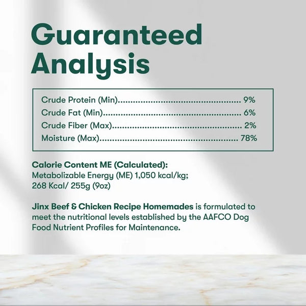 Homemades Beef & Chicken Recipe Wet Natural Dog Food, Grain-Free, 1 pack, 9 oz, plus 3 My Outlet Mall Resealable Storage Pouches