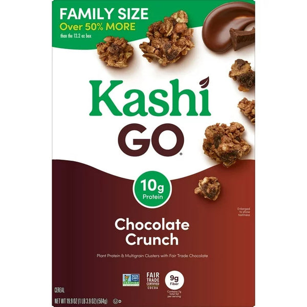 Chocolate Crunch Cold Breakfast Cereal, Family Size, 1 pack, 19.9 oz, plus 3 My Outlet Mall Resealable Storage Pouches