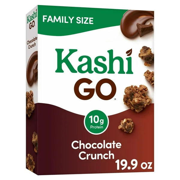 Chocolate Crunch Cold Breakfast Cereal, Family Size, 1 pack, 19.9 oz, plus 3 My Outlet Mall Resealable Storage Pouches