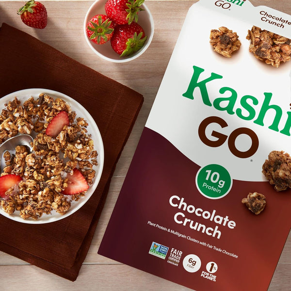 Chocolate Crunch Cold Breakfast Cereal, Family Size, 1 pack, 19.9 oz, plus 3 My Outlet Mall Resealable Storage Pouches