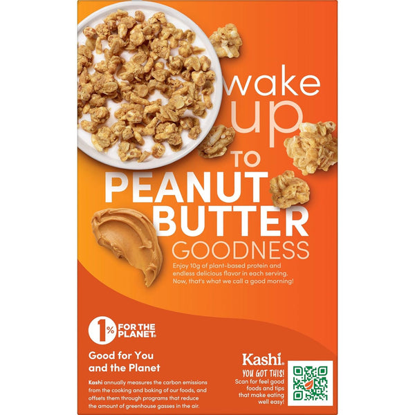 Breakfast Cereal, Vegan Protein, Fiber Cereal, Peanut Butter Crunch Family Size - 2 pack - 21 oz per pack - plus 3 My Outlet Mall Resealable Storage Pouches