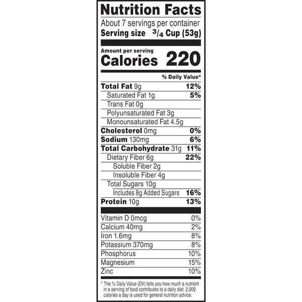 Breakfast Cereal, Vegan Protein, Fiber Cereal, Peanut Butter Crunch Family Size - 2 pack - 21 oz per pack - plus 3 My Outlet Mall Resealable Storage Pouches