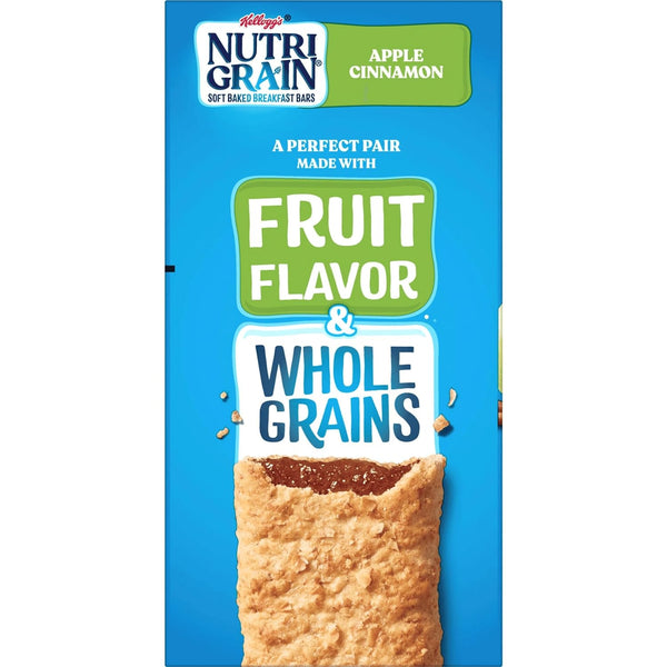 Nutri-Grain Apple Cinnamon Chewy Soft Baked Breakfast Bars, Ready-to-Eat, 2 pack, 16 Count per pack, plus 3 My Outlet Mall Resealable Storage Pouches